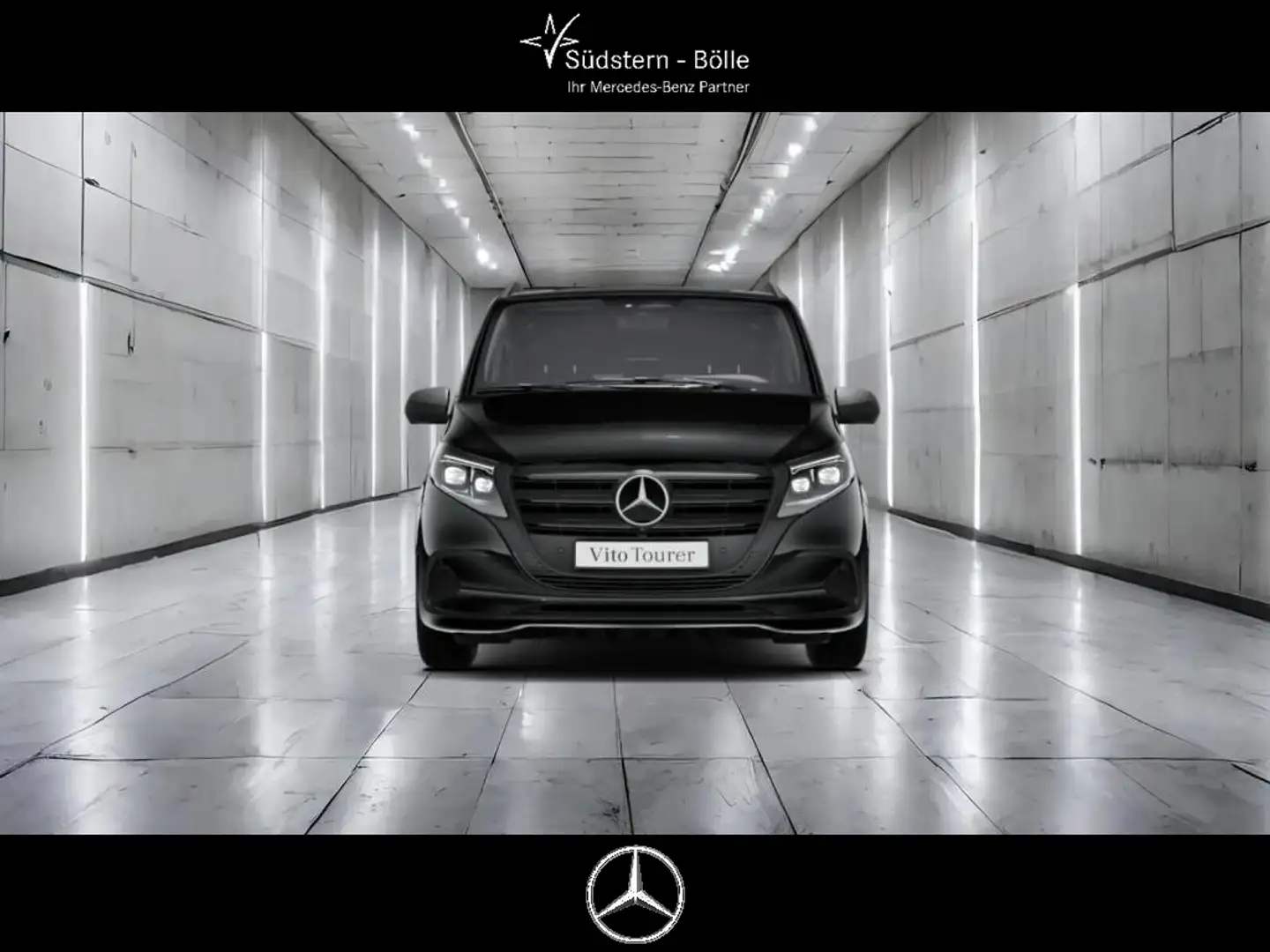 Mercedes-Benz Vito 114 TOURER PRO MOPF+MBUX+NAVI+TEMPO+AHK2,5T Zwart - 2