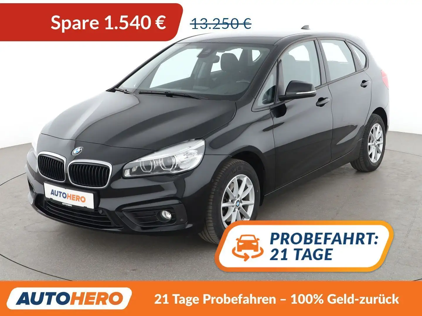 BMW 218 218i Active Tourer Advantage*NAVI*CAM*SHZ* Noir - 1