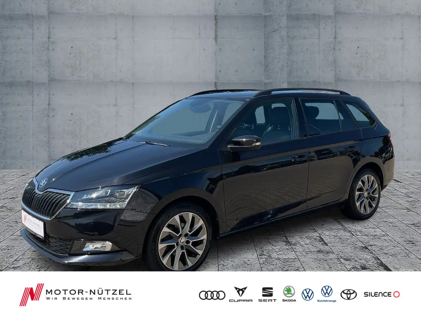 Skoda Fabia Combi 1.0 TSI CLEVER LED+NAV+GRA+SHZ+2xPDC Schwarz - 1
