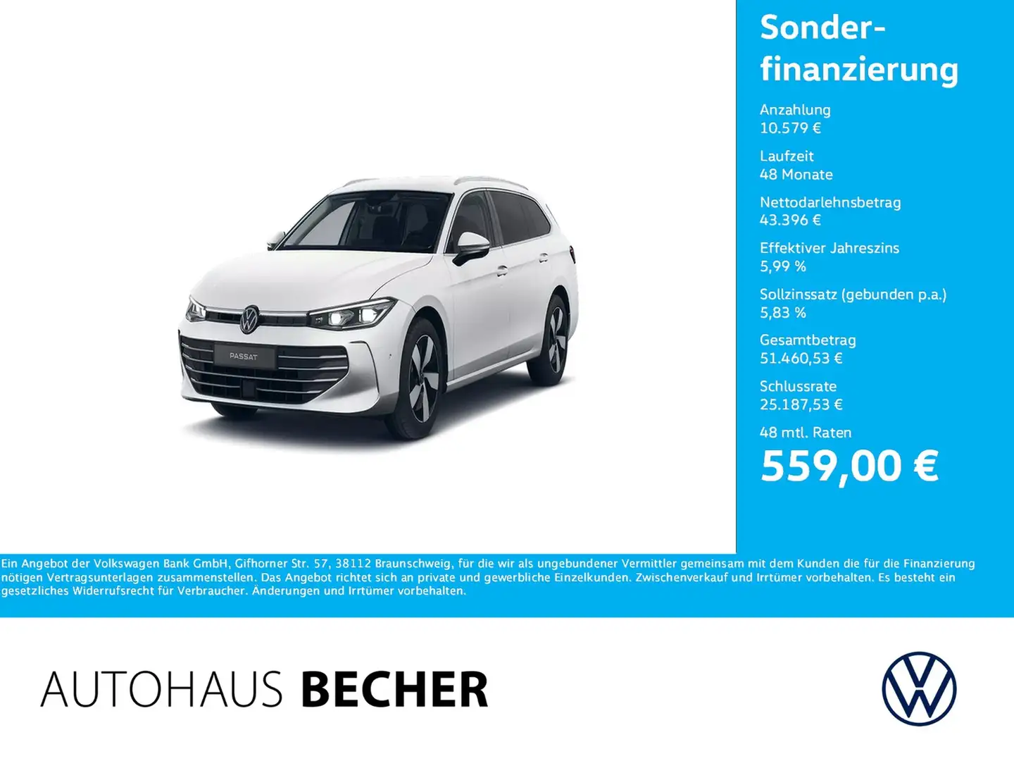 Volkswagen Passat Variant Business 1.5 eTSI DSG /AHK/Navi Alb - 1