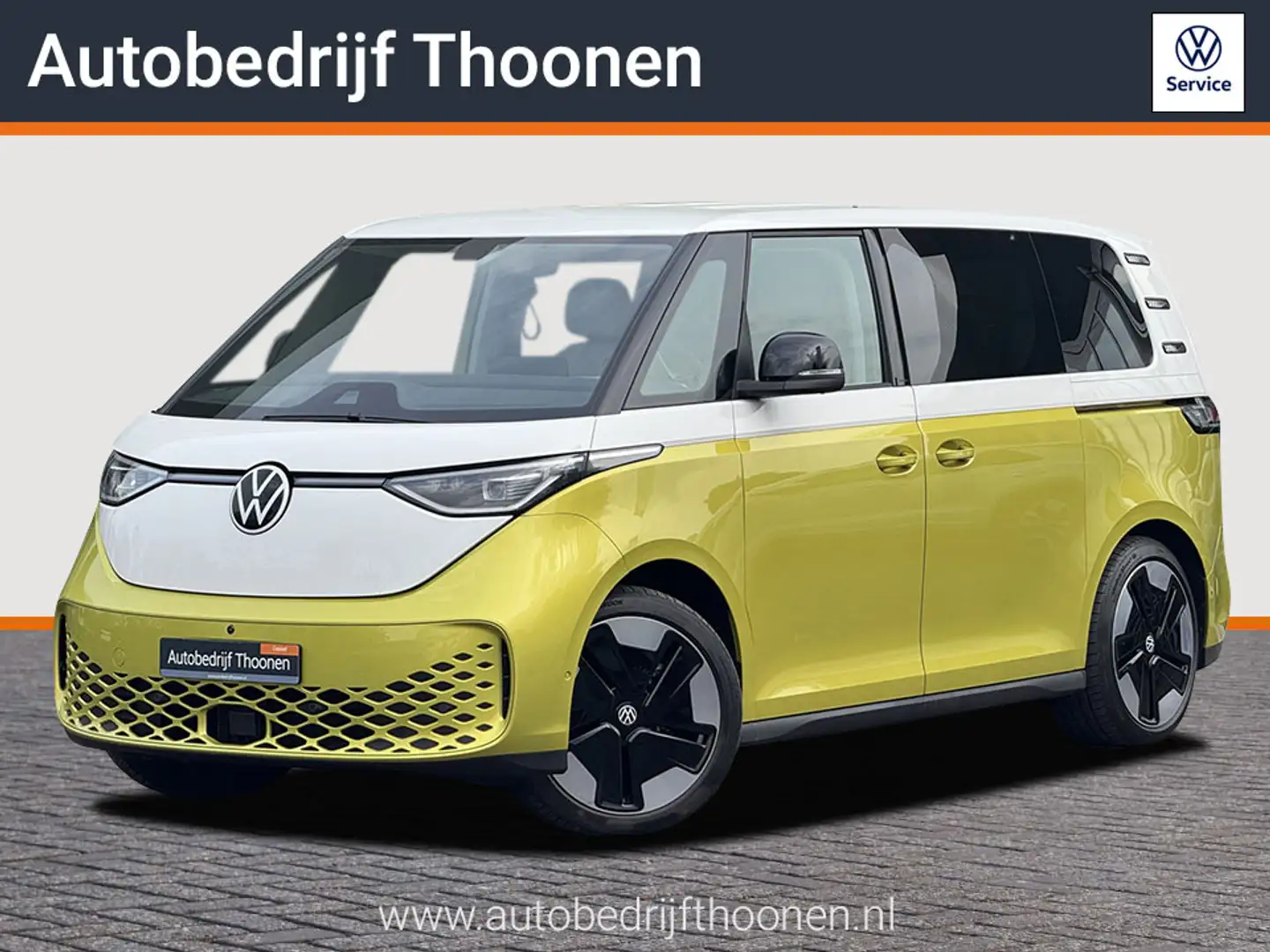Volkswagen ID. Buzz 1st Max 77 kWh | 360° Camera | Elek. schuifdeuren Geel - 1
