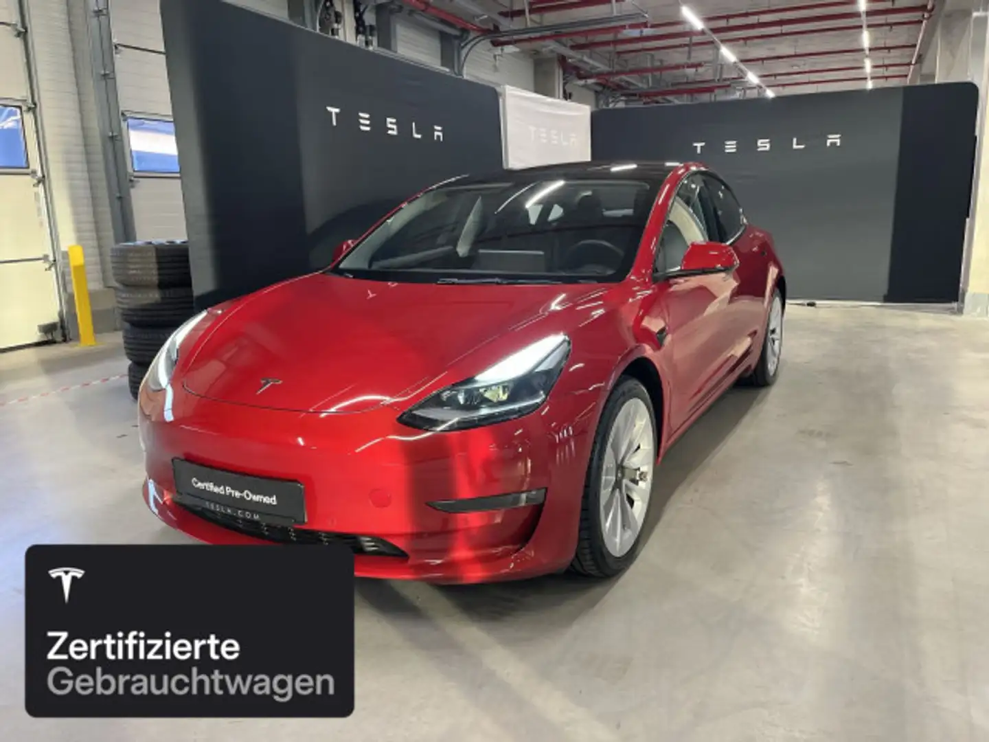 Tesla Model 3 Long Range AWD Rot - 1
