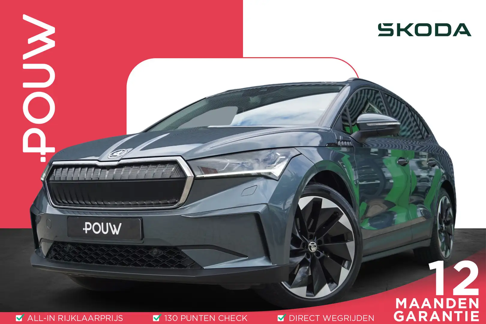 Skoda Enyaq 60 180pk First Edition | SoH 94%  | Trekhaak | 21" Grijs - 1