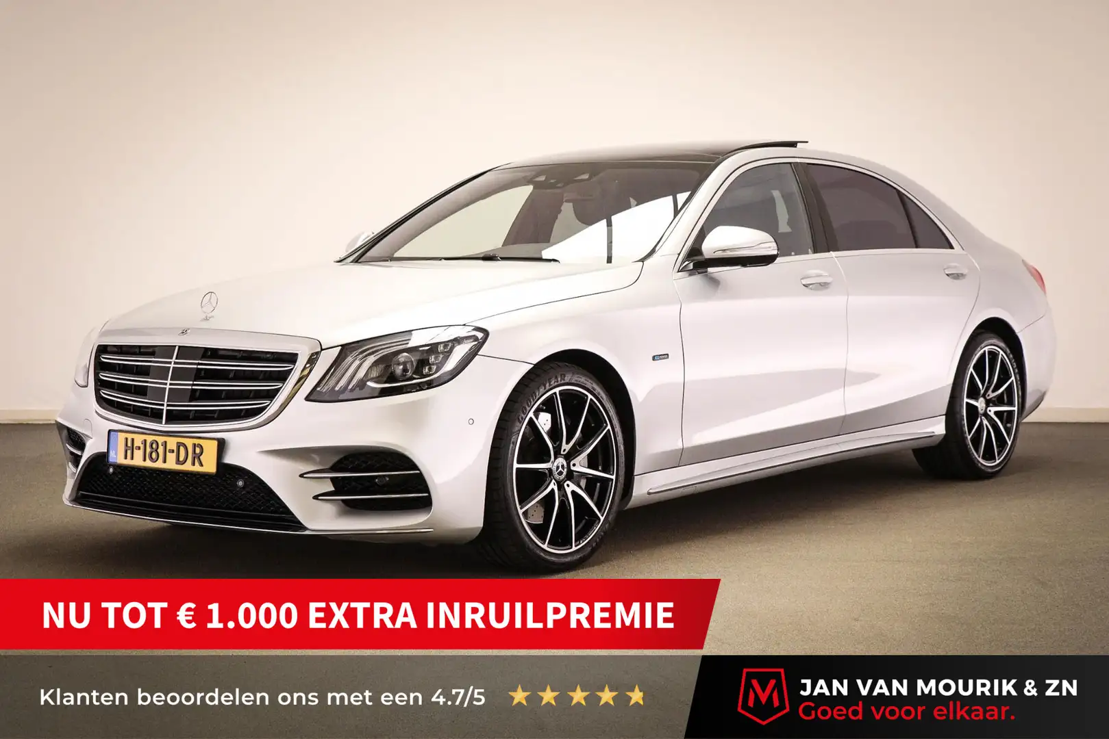 Mercedes-Benz S 560 E Lang Premium Plus | PANORAMDAK | DAB | 360 CAMERA Grigio - 1