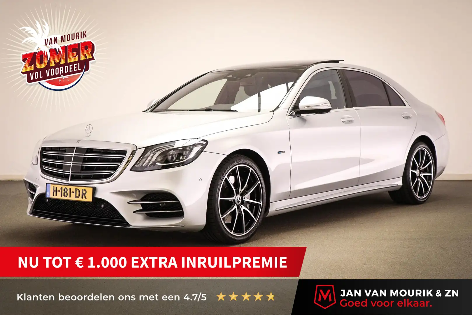 Mercedes-Benz S 560 E Lang Premium Plus | PANORAMDAK | DAB | 360 CAMERA Gris - 1