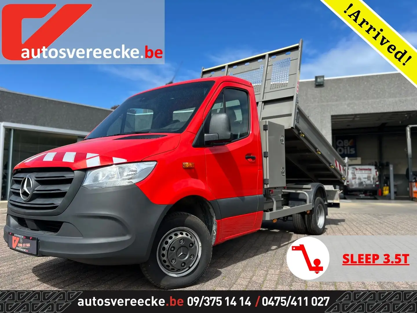 Mercedes-Benz Sprinter 514 KIPPER+KOFFER (25.000€ex)MTM 7 T SL 3.5 T Rood - 1