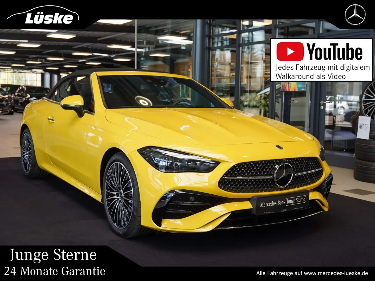 Mercedes-Benz CLE 300 CLE 300 4M Cabrio AMG sonnengelb Leder Sitzklima Amarillo - 1