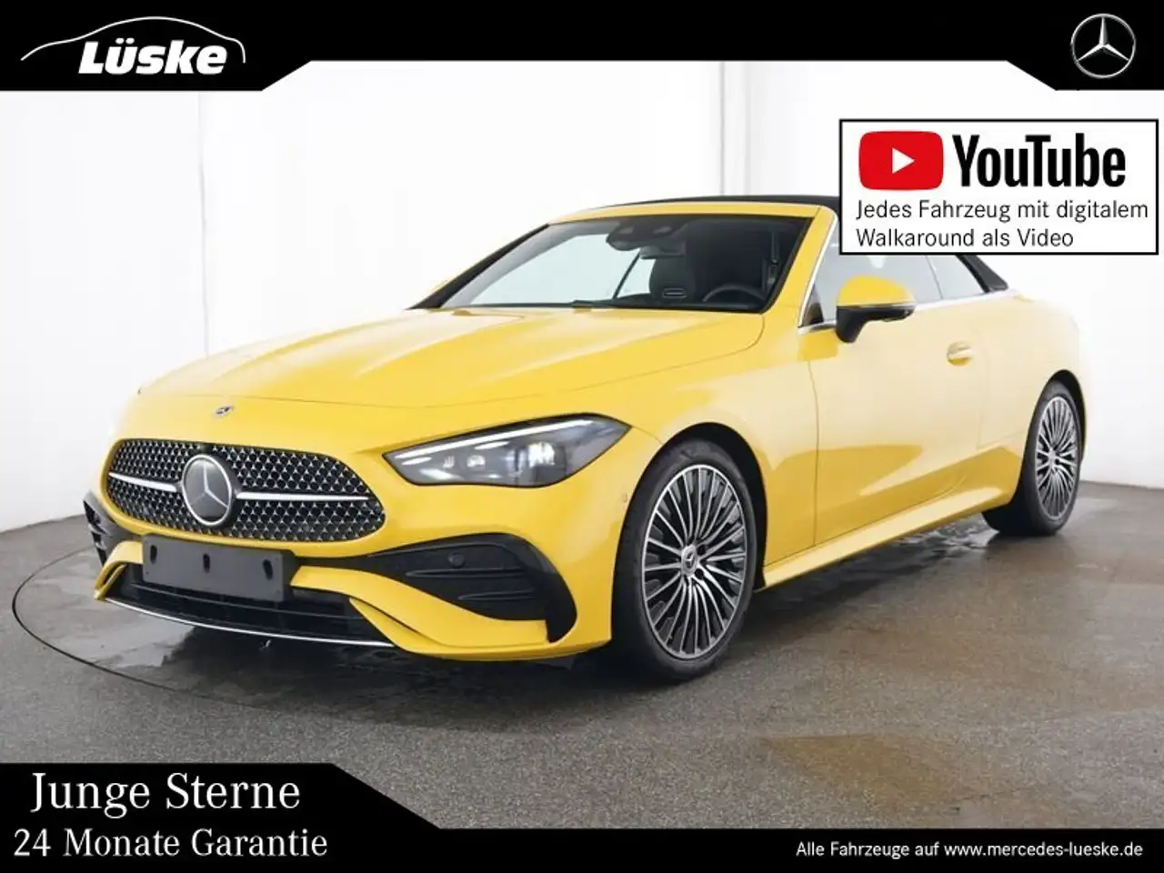 Mercedes-Benz CLE 300 CLE 300 4M Cabrio AMG sonnengelb Leder Sitzklima — миниатюра 1
