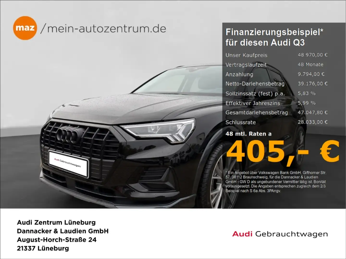Audi Q3 35 1.5 TFSI advanced Alu LED AHK Magnetic Virtual- Schwarz - 1