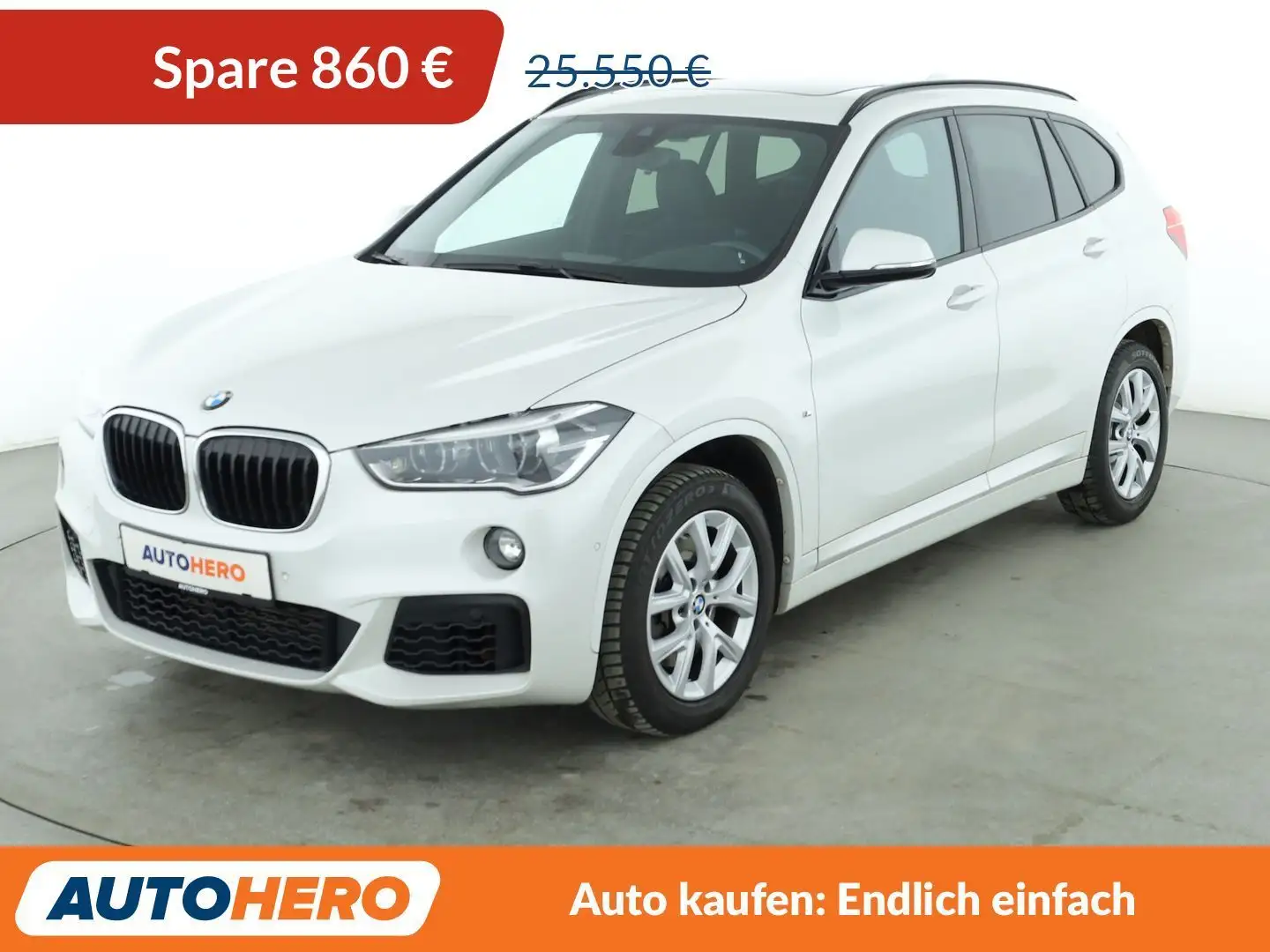 BMW X1 sDrive 20i M Sport Aut.*NAVI*HUD*LED*ACC*CAM*SHZ* Blanc - 1