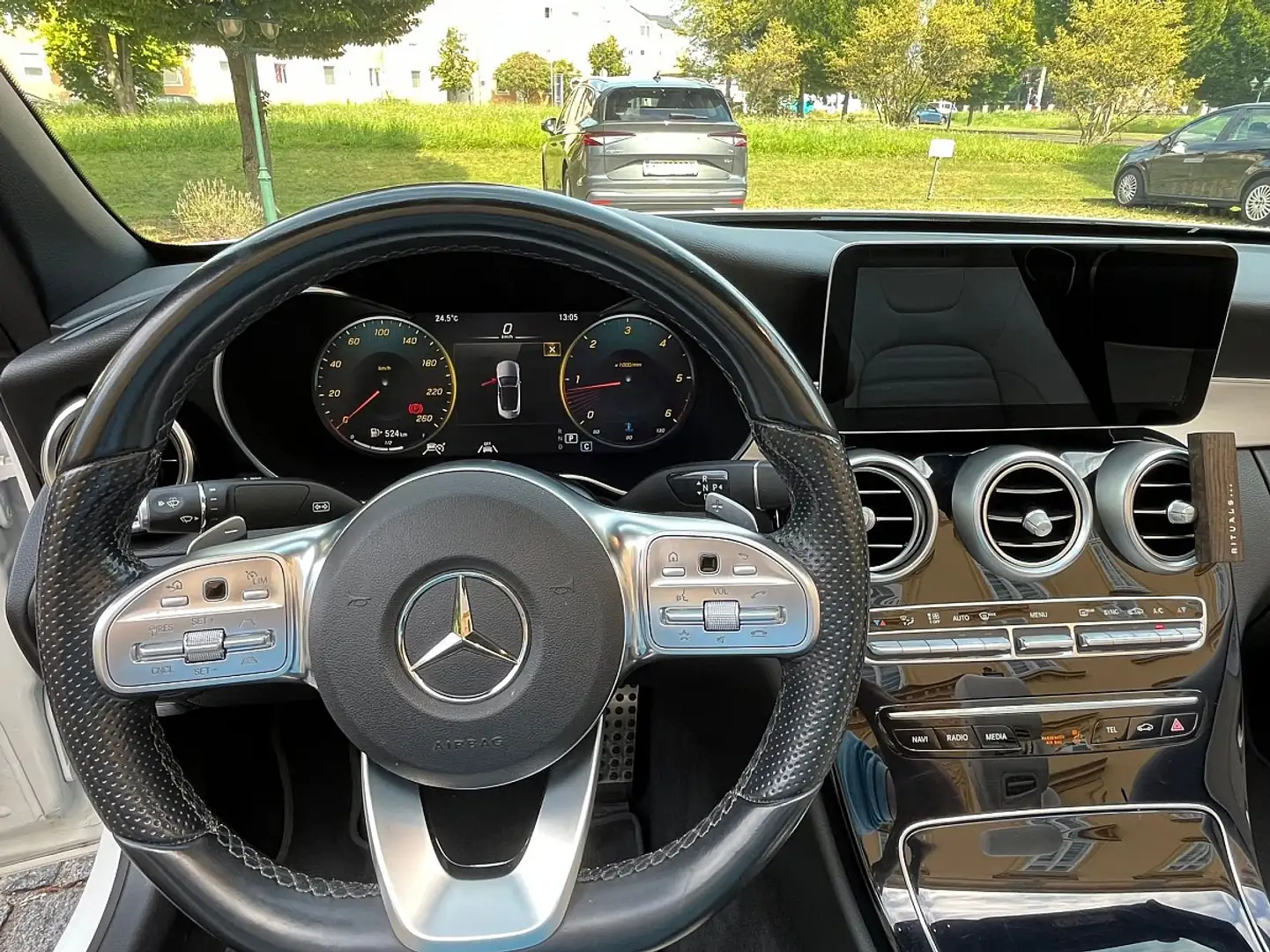 Mercedes-Benz C 220 d Cabrio Aut. AMG Sitzmemory Multibeam  Leder H... Bianco - 2