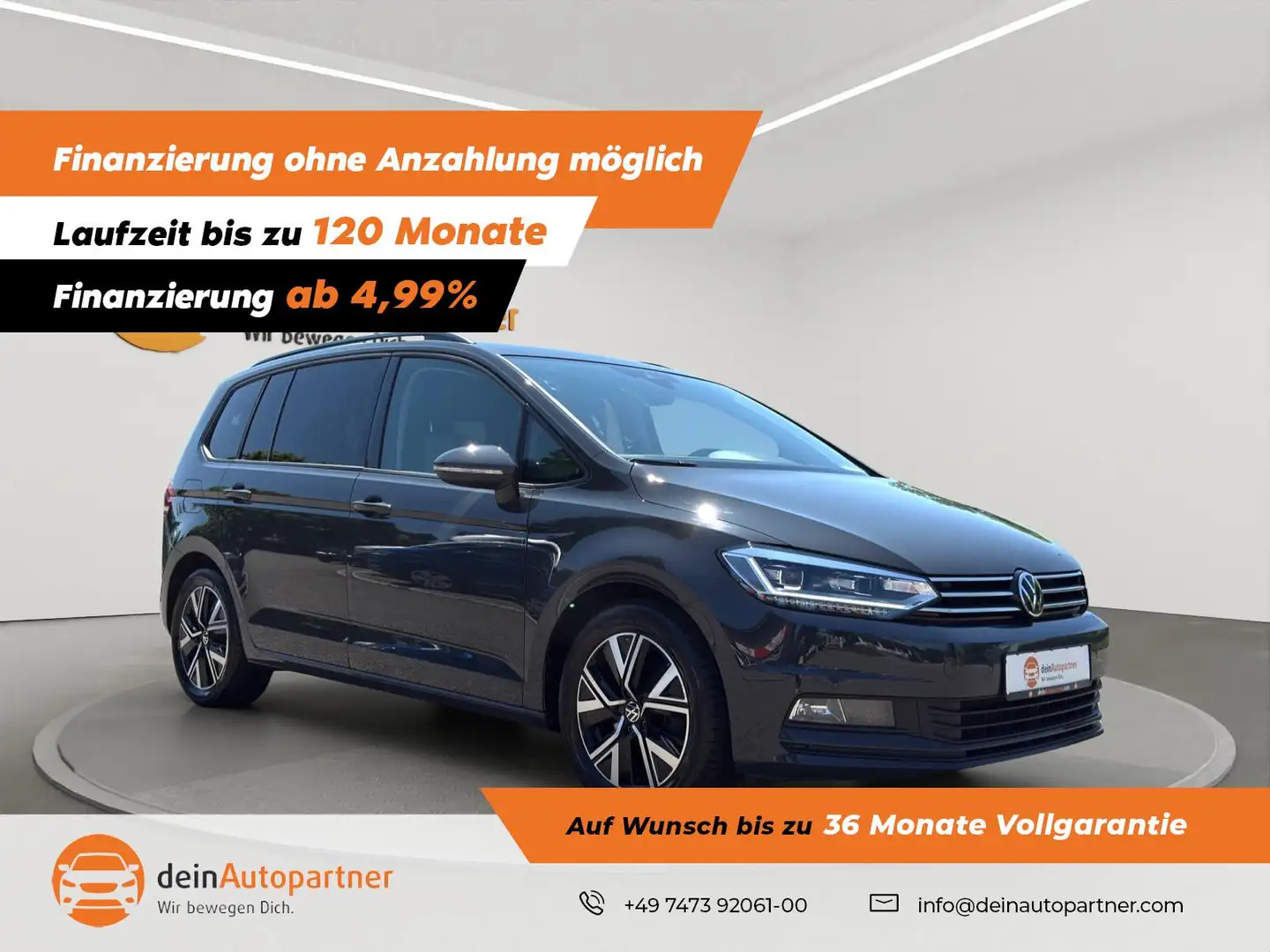 Volkswagen Touran Comf. LED/ACC/SIDE/LANE/RFK/VIRTUAL COCKPIT Grau - 1