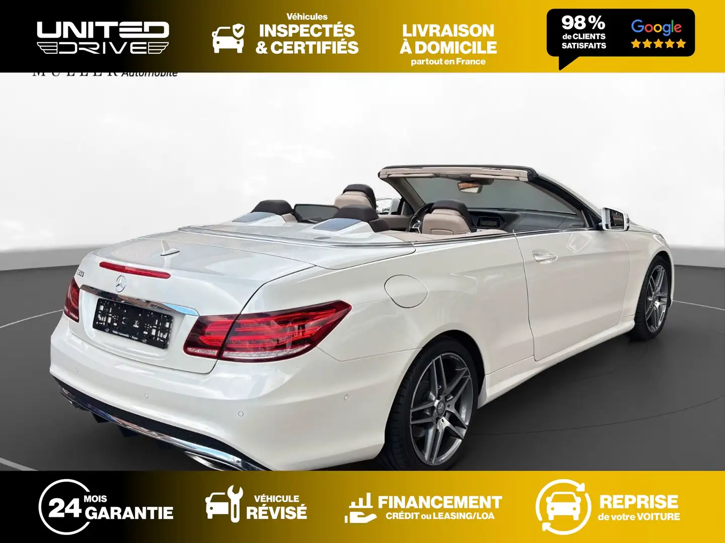 Mercedes-Benz E 300 Cabriolet Sportline 252CV Weiß - 2