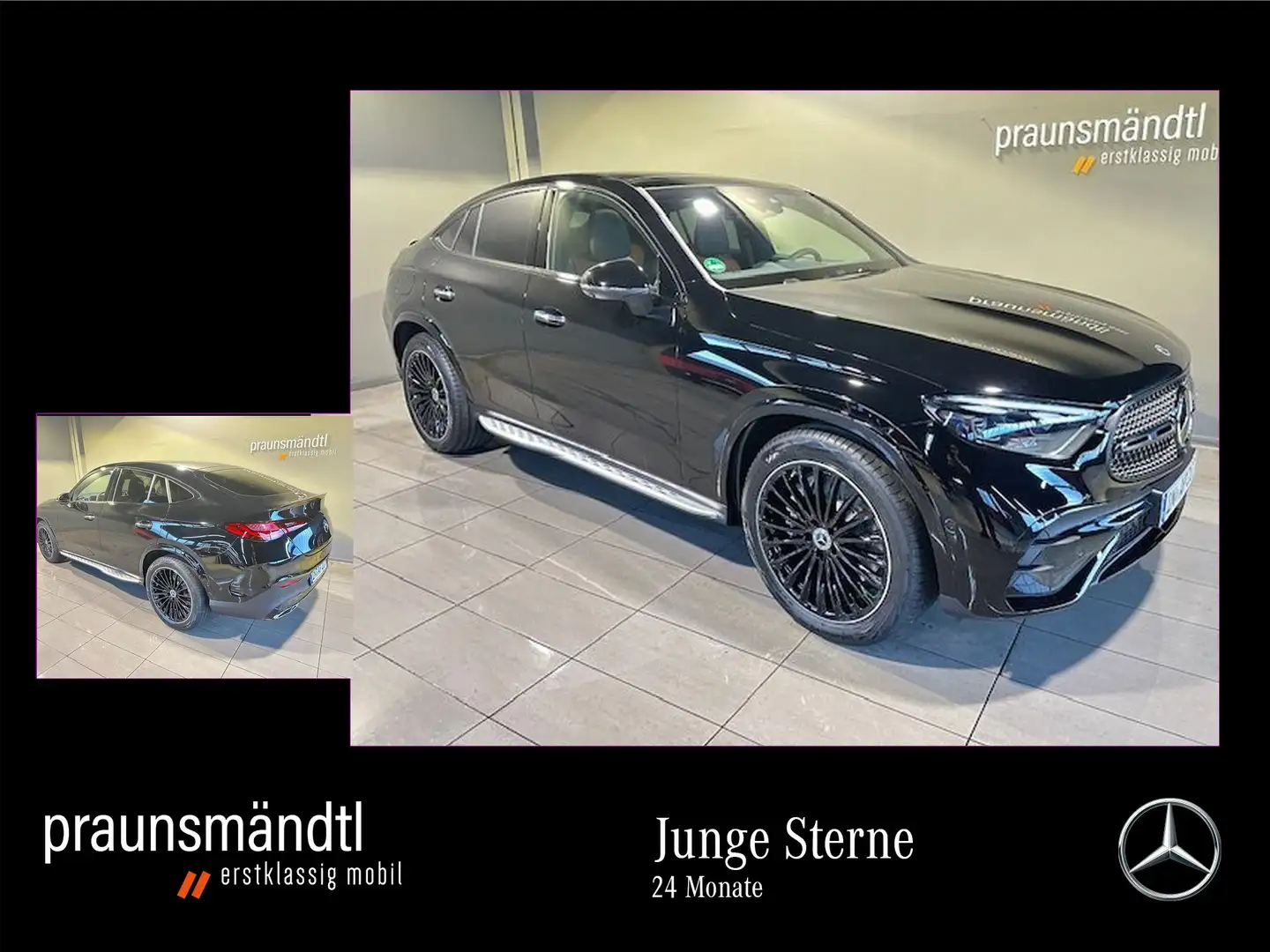 Mercedes-Benz GLC 300 d 4M AMG Night Pano/AHK/20"/360°/Distron Schwarz - 1
