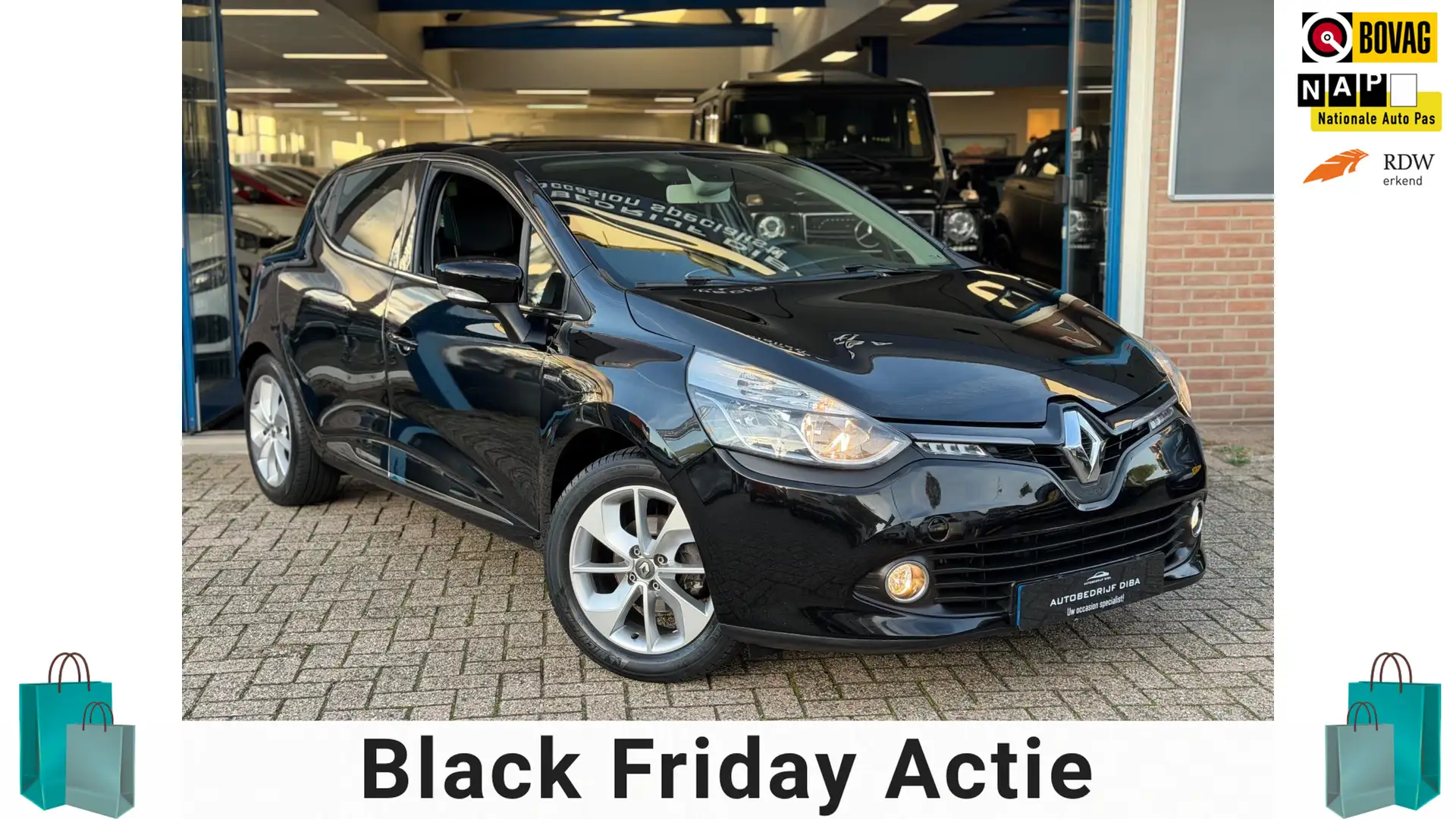Renault Clio 0.9 TCe Eco2 Limited 2016 NAVI CLIMA CAMERA NAP Noir - 1