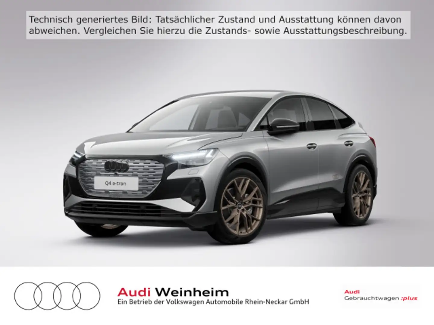 Audi Q4 e-tron Sportback 50 S-Line Edition one uvm Grau - 2