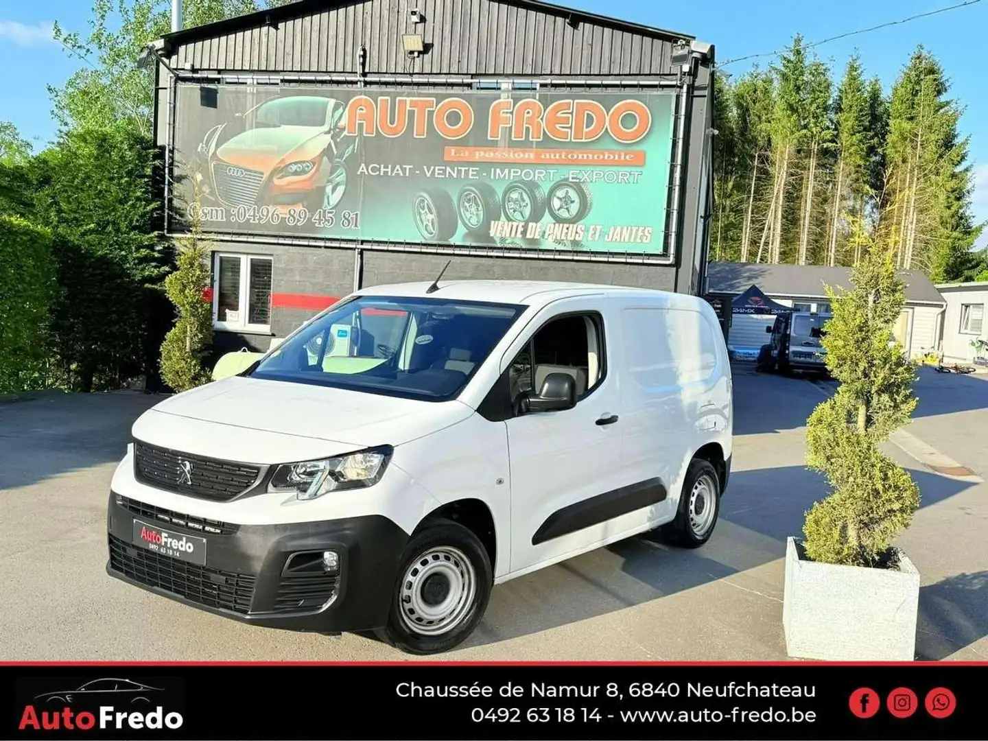 Peugeot Partner 1.5 BlueHDi *102cv 3 Places *  Tvac * Clim * Dispo Weiß - 1