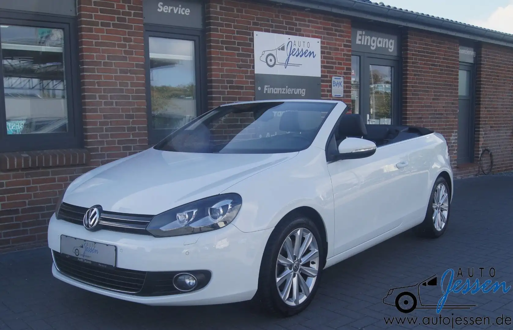 Volkswagen Golf VI Cabrio 1.4 TSI Leder/Navi/PDC/Xenon/Shz. Blanc - 1