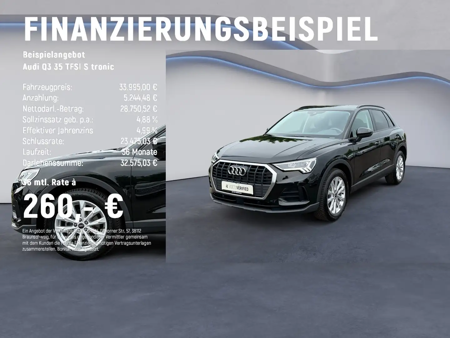 Audi Q3 35 TFSI S tronic Basis S tronic+NAVI+LED Nero - 2
