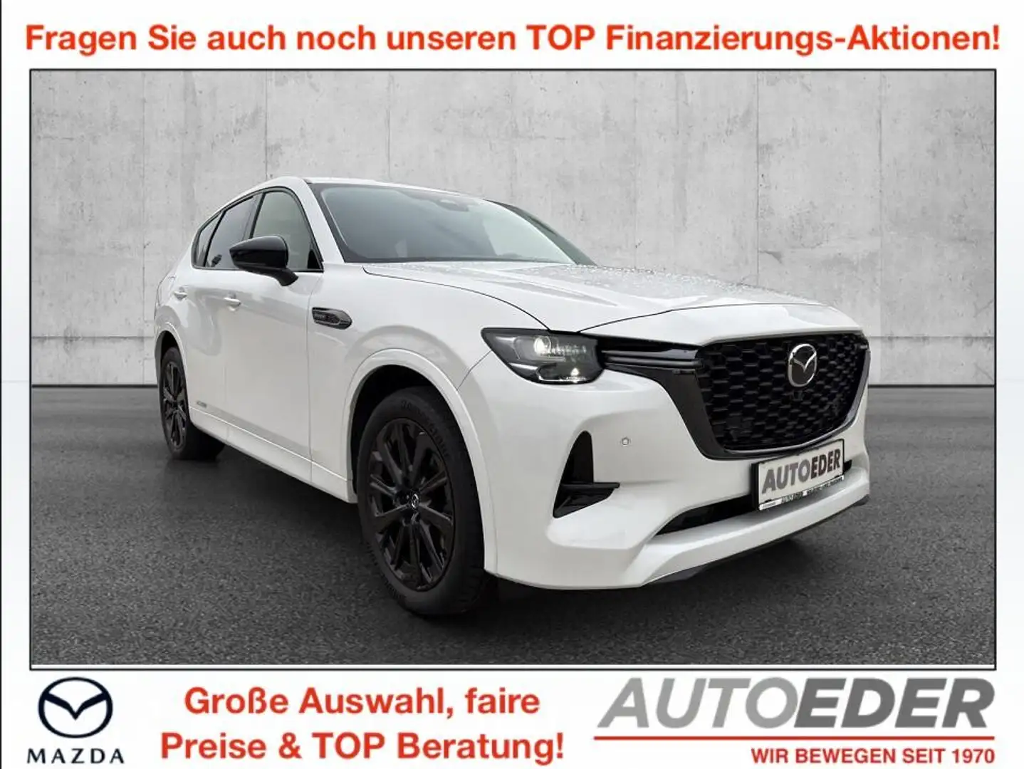 Mazda CX-60 2.5L e-SKYACTIV PHEV AWD HOMURA Aut. Weiß - 1