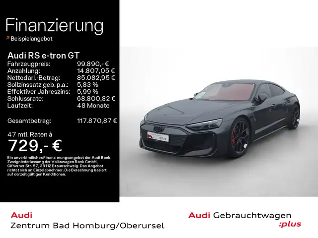 Audi RS e-tron GT performance 620 kW HUD*B&O*Virtual*