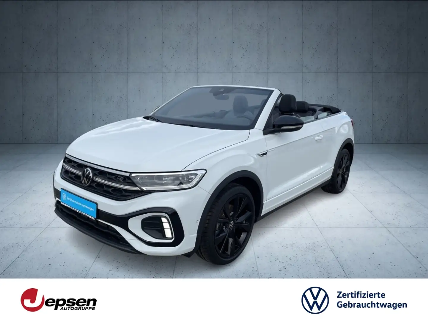 Volkswagen T-Roc Cabrio R-Line 1.5 TSI DSG Keyless+AHK+Navi Weiß - 1