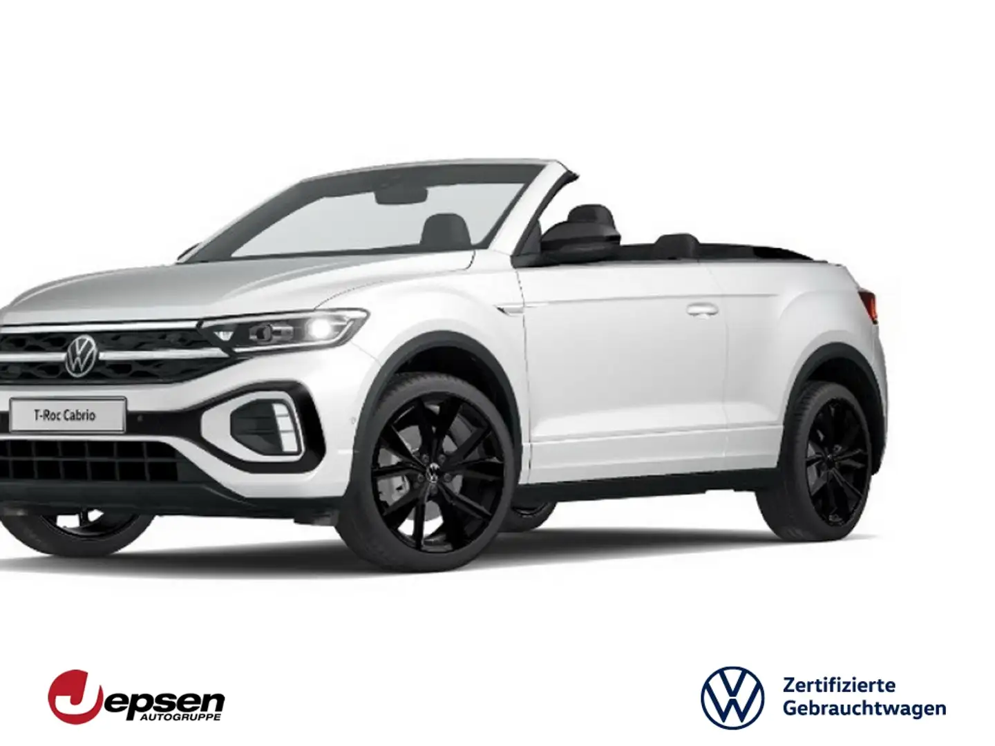 Volkswagen T-Roc Cabrio R-Line 1.5 TSI DSG Keyless+AHK+Navi Weiß - 1
