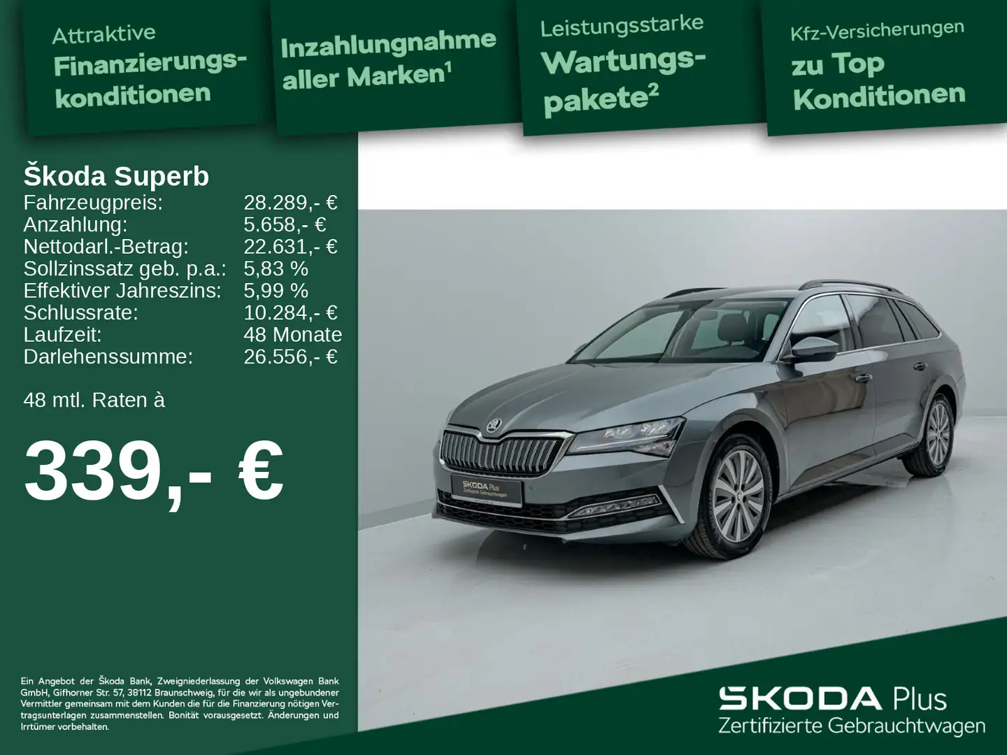 Skoda Superb Combi 1.4 TSI  iV Ambition DSG*Kessy*APP* Grijs - 1