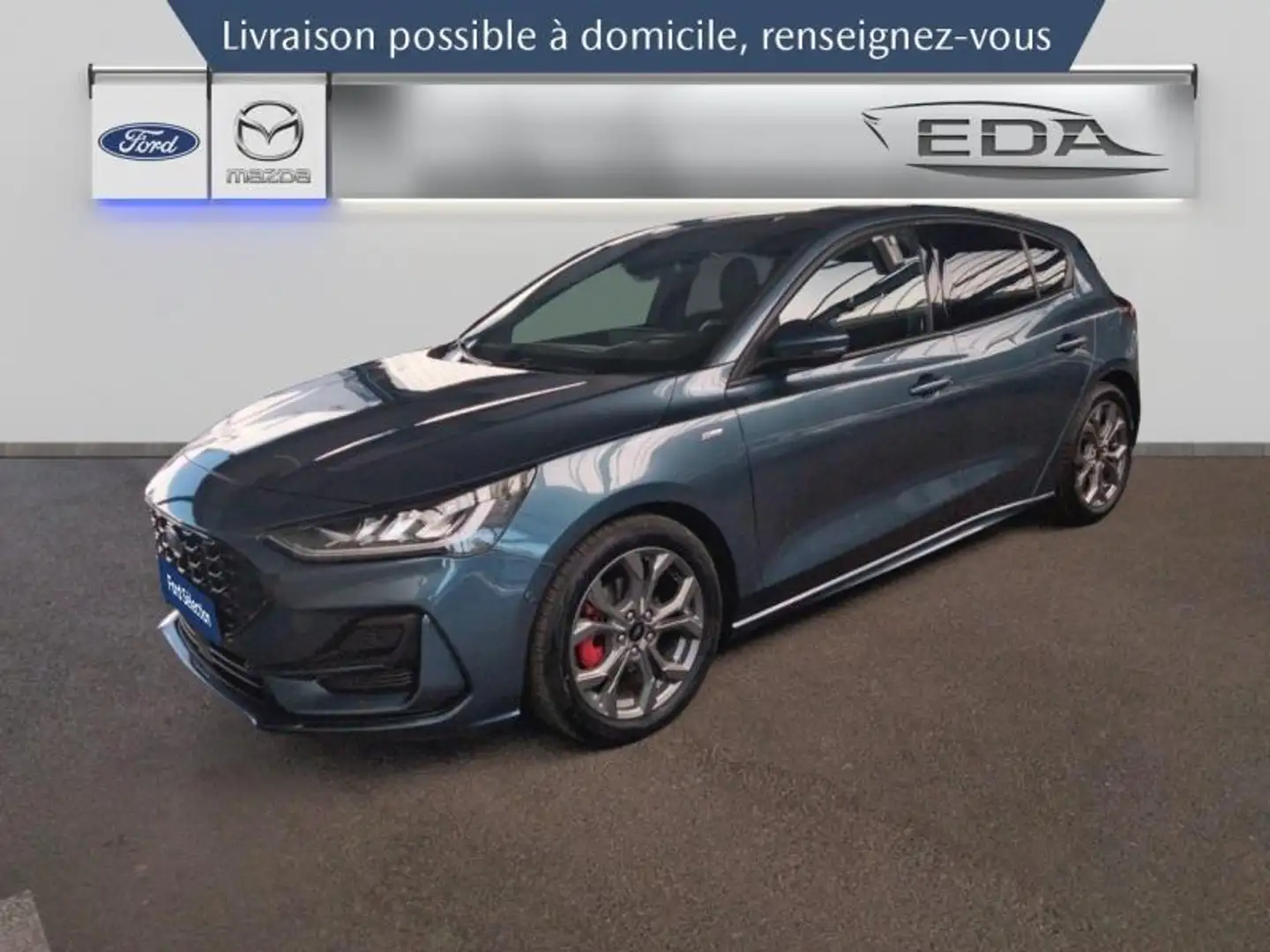 Ford Focus 1.0 Flexifuel mHEV 125ch ST-Line X Bleu - 1