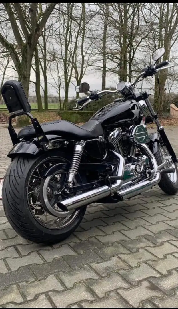 Harley-Davidson 1200 Custom XL1200C Sportster Custom Noir - 1