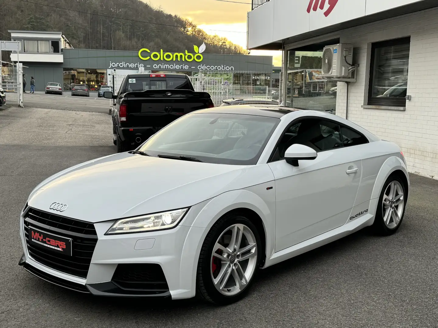 Audi TT COUPE 2.0 TDi QUATTRO S-LINE GPS CUIR XÉNON LED Wit - 1