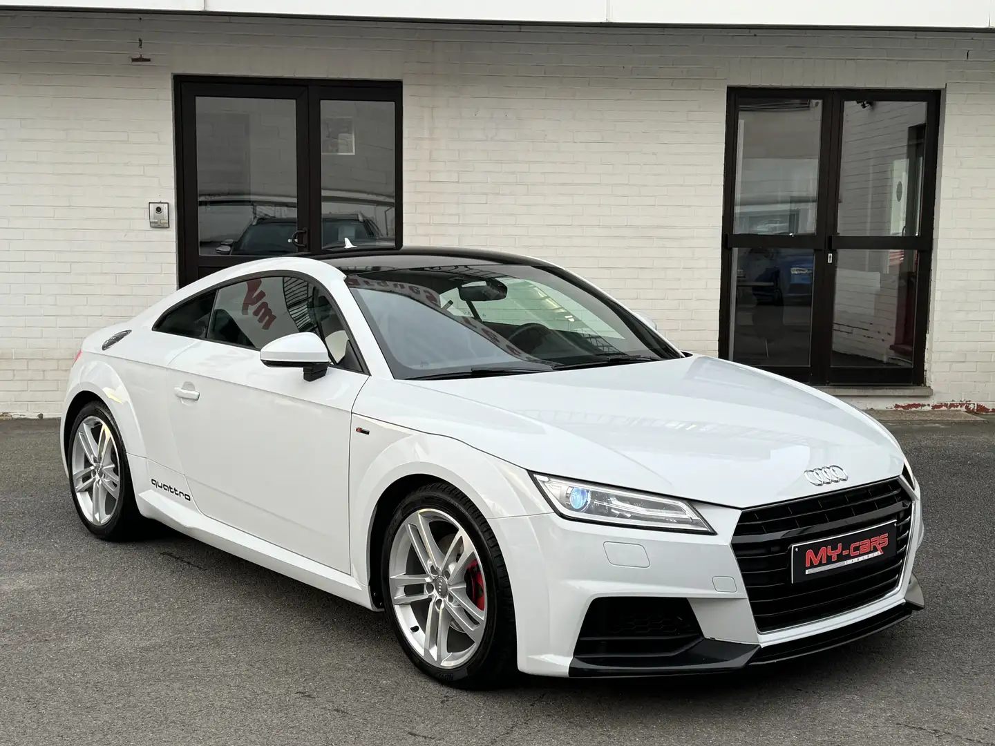 Audi TT COUPE 2.0 TDi QUATTRO S-LINE GPS CUIR XÉNON LED Wit - 2
