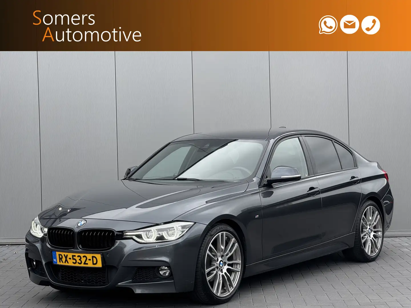 BMW 318 3-serie 318d M Sport High Executive | 19" | Keyles Grijs - 1