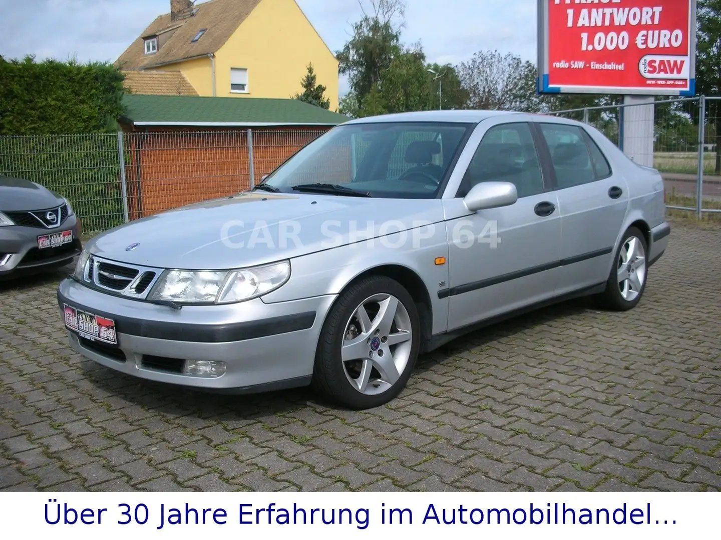 Saab 9-5 2.0t Ecopower SE   LEDER/SHZ/TEMPOMAT/TOP Silber - 1