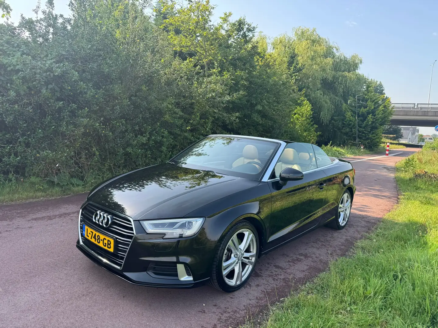 Audi A3 Cabriolet 1.4 TFSI Sport Pro Line |Luxe|PDC|Navi| Zwart - 2