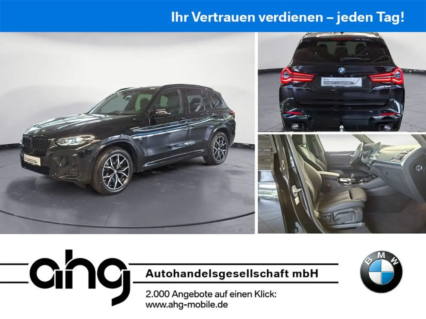BMW X3 xDrive20d M-Sport Sonnenschutzverglasung AHK Schwarz - 1