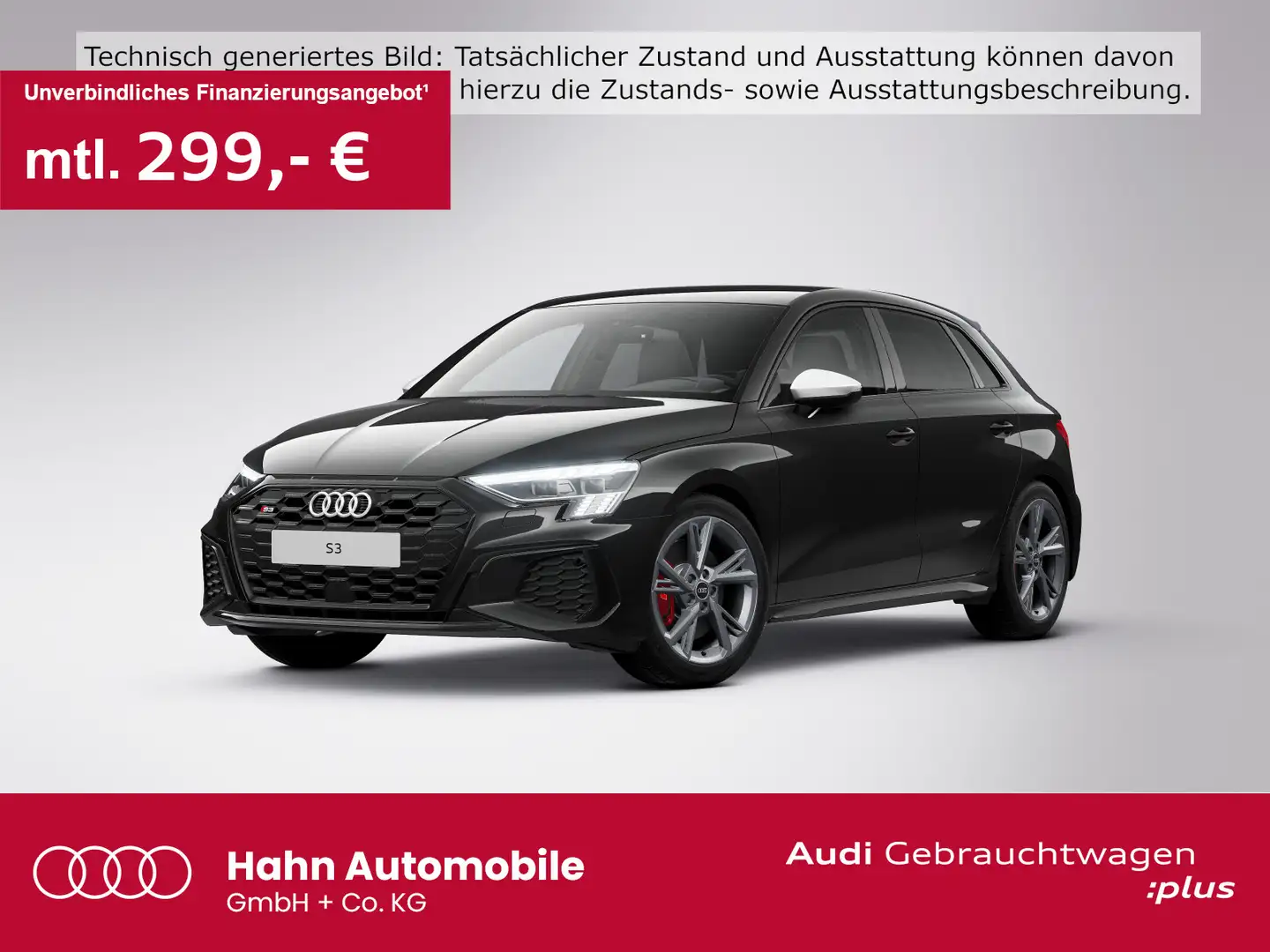 Audi S3 2.0TFSI quattro S-tronic Virtual Ma Schwarz - 1