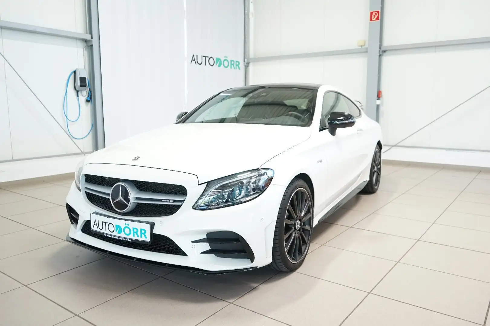 Mercedes-Benz C 43 AMG Coupe 4M Night+Burmester+360°+HUD+Pano Blanc - 1
