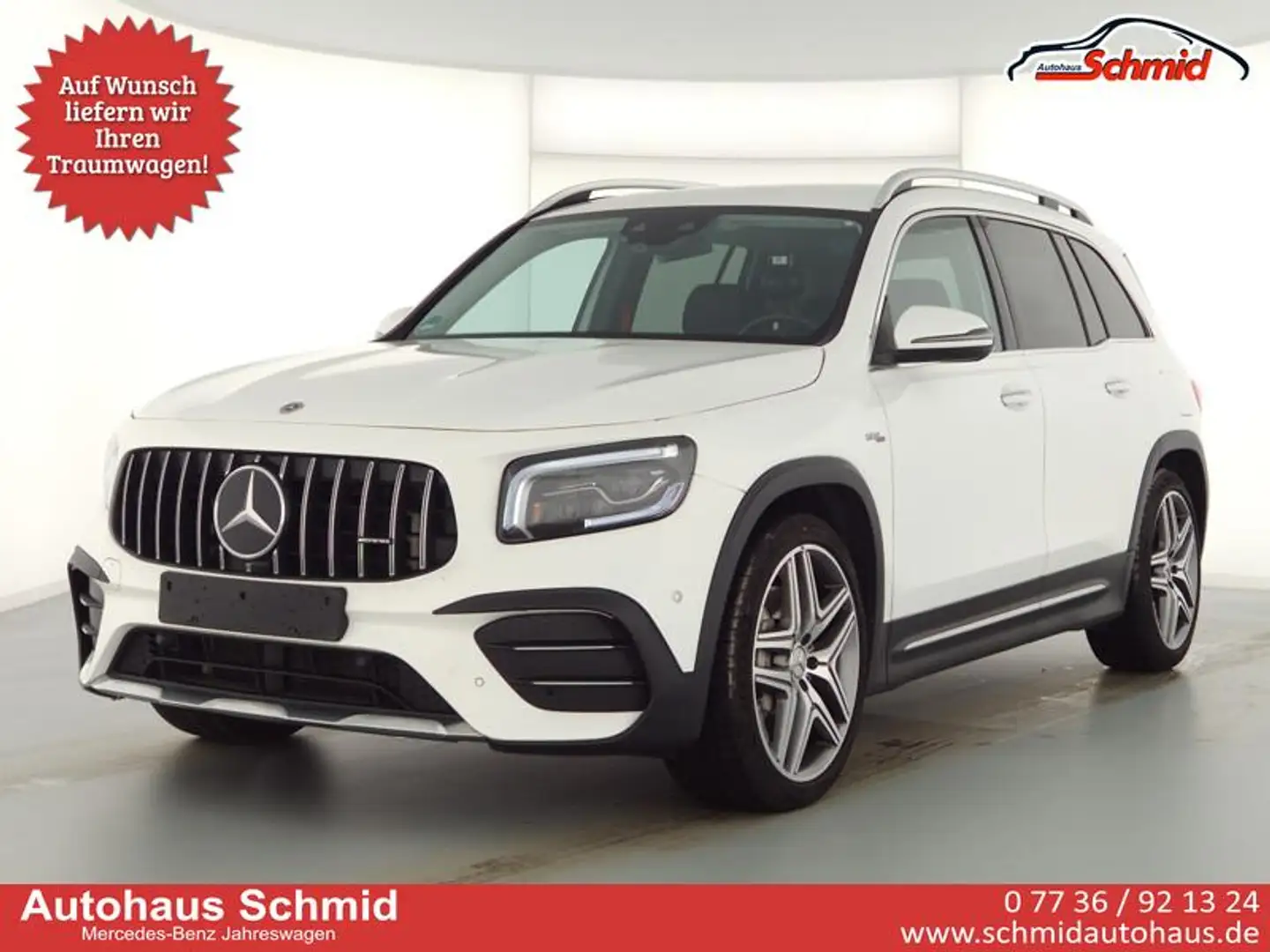 Mercedes-Benz GLB 35 AMG 4 Matic, MBUX, Multibeam, Distronic, Keyless Go... Weiß - 1
