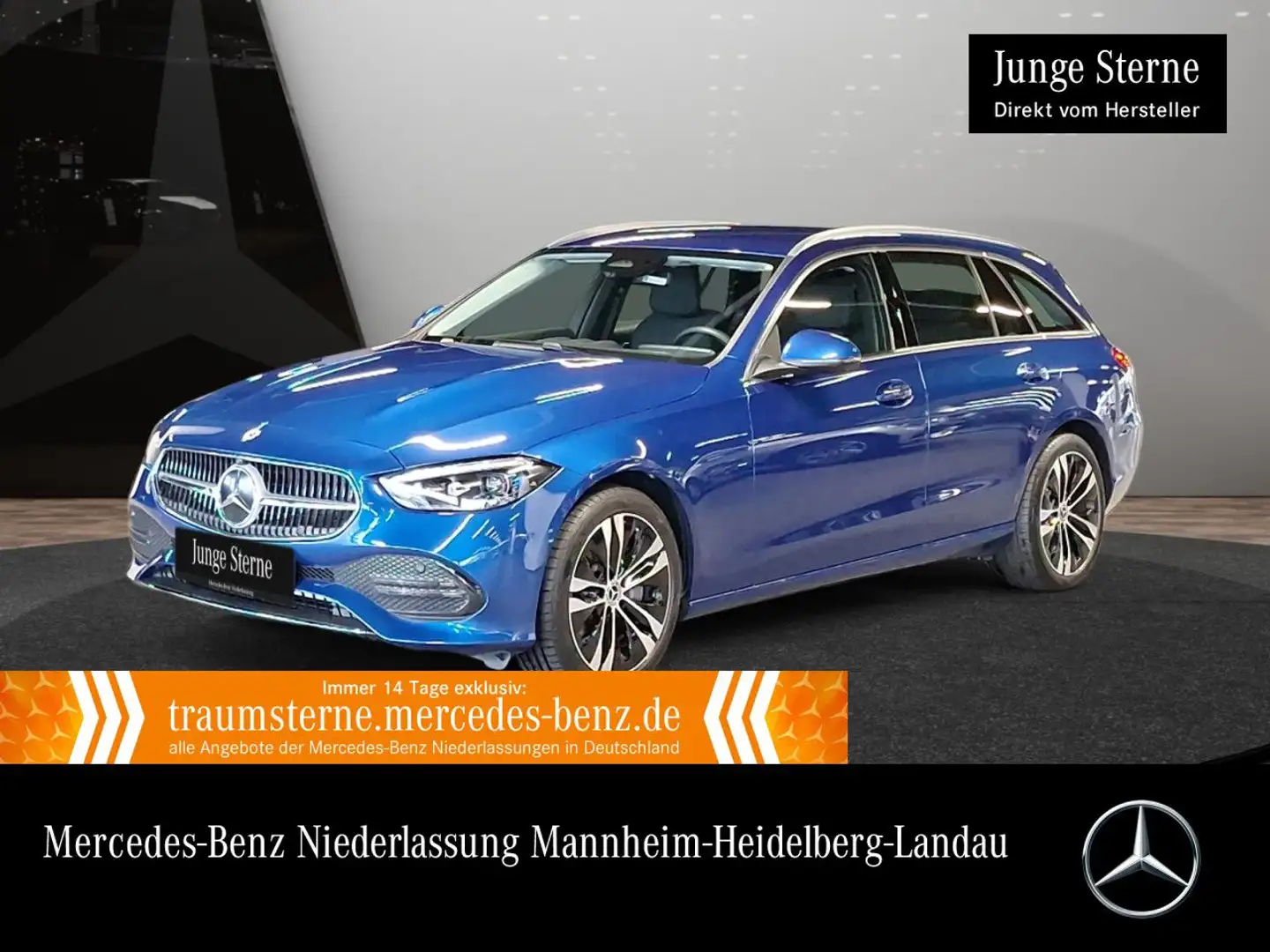 Mercedes-Benz C 200 T AVANTG+360+AHK+KEYLESS+9G Blau - 1