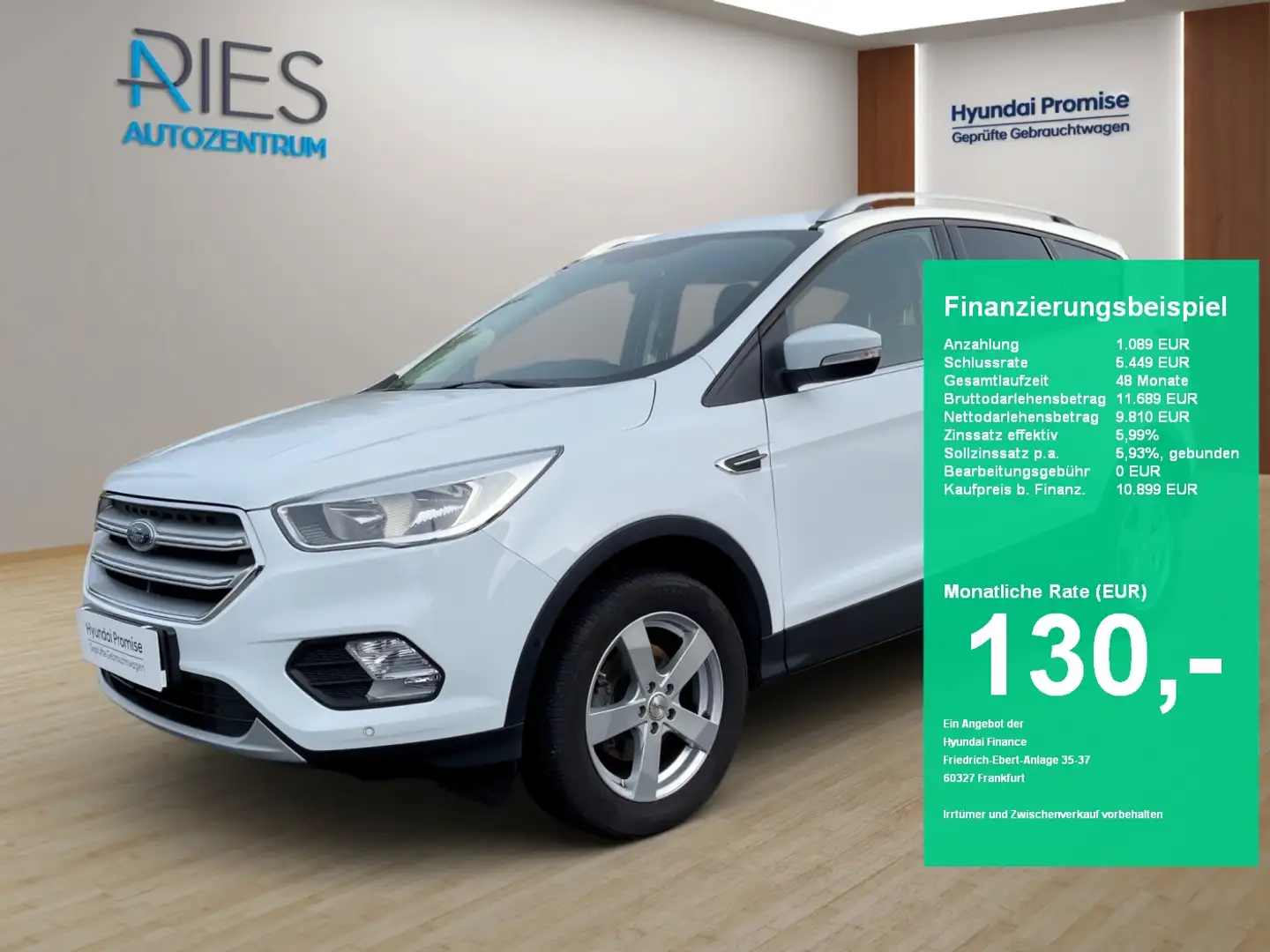 Ford Kuga 1.5 EcoBoost Trend KlimaA*Navi*2xKlima*Kam. White - 1