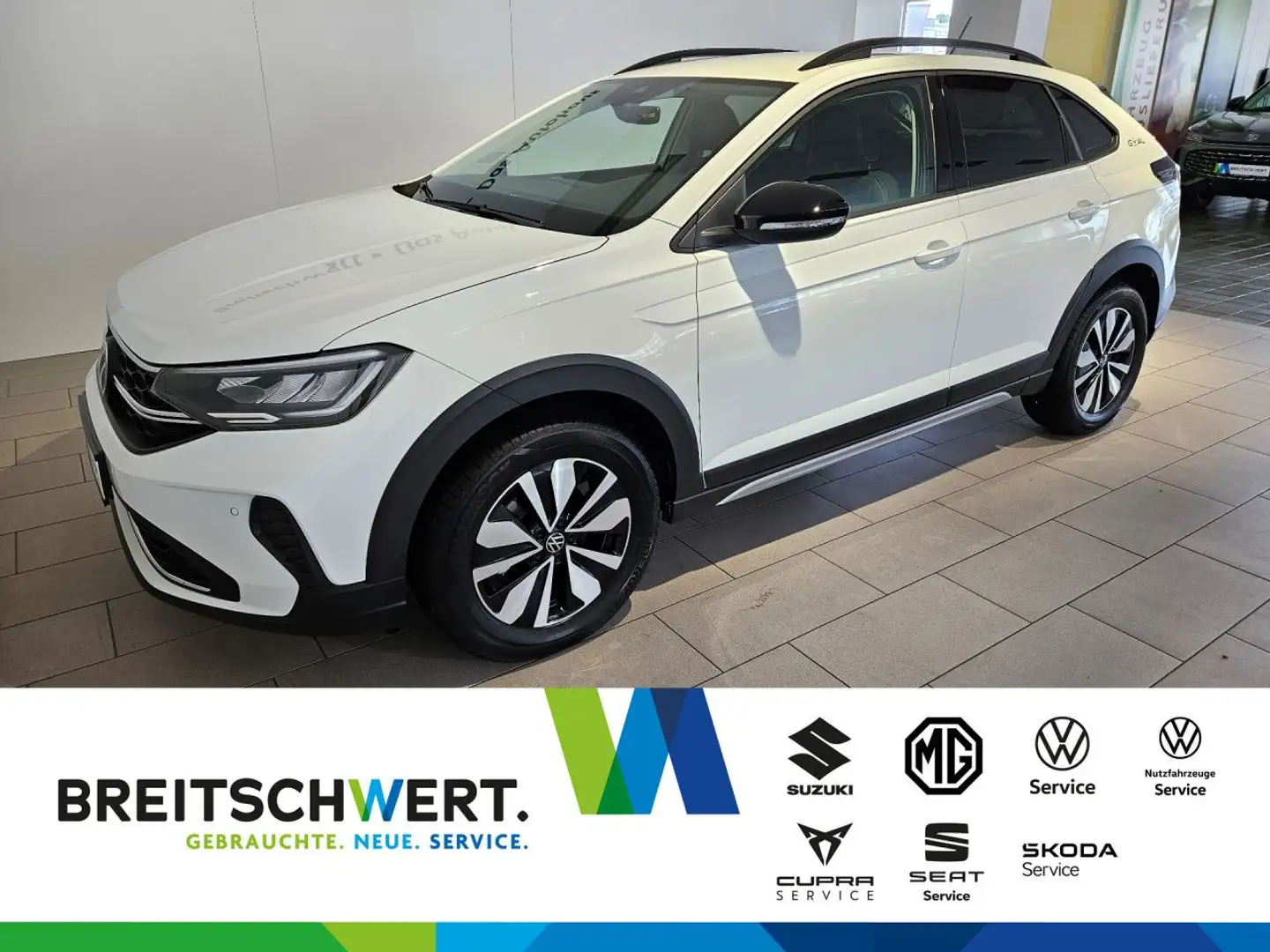 Volkswagen Taigo 1.0 TSI Goal DSG AHK LED Navi ACC RFK GJR Weiß - 1