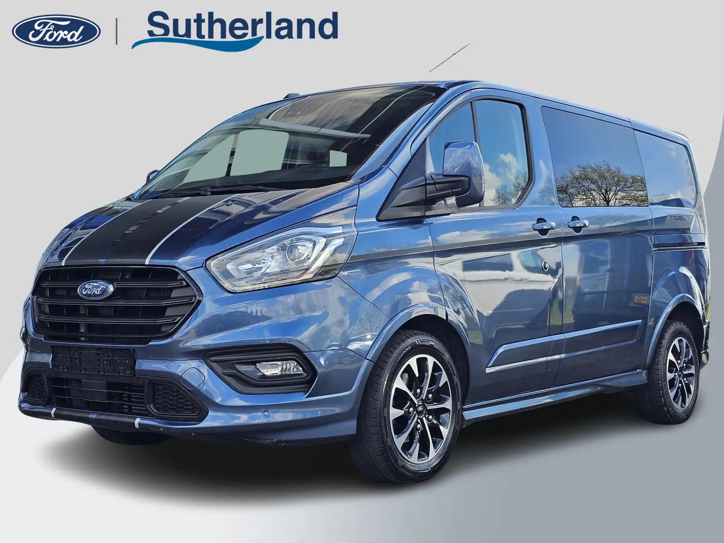 Ford Transit Custom 320 2.0 TDCI L1H1 Sport DC 185pk Automaat | DC | D Bleu - 1