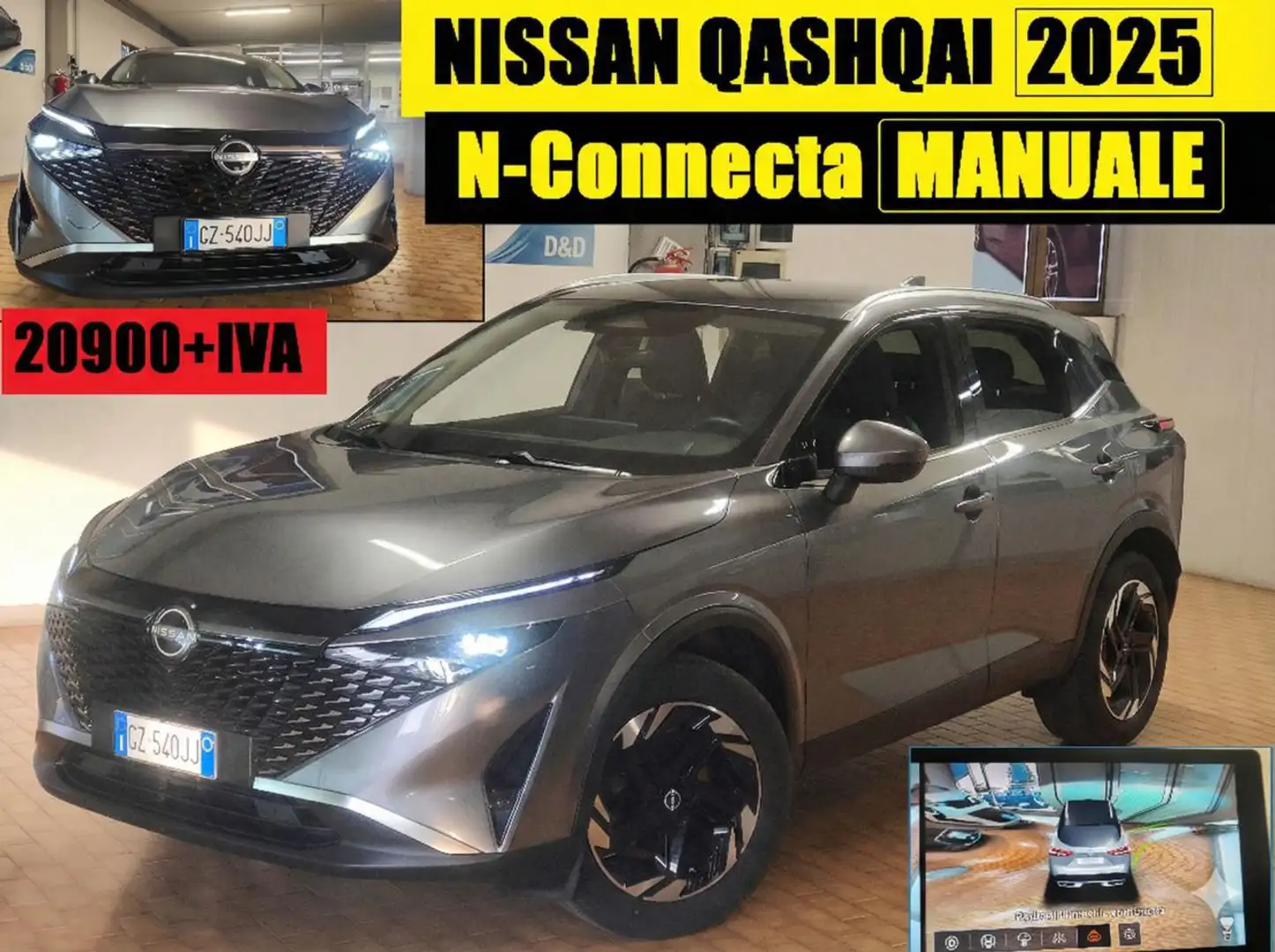 Nissan Qashqai 2025 HYBRID MANUALE N-CONNECTA Prezzo Reale Grau - 1