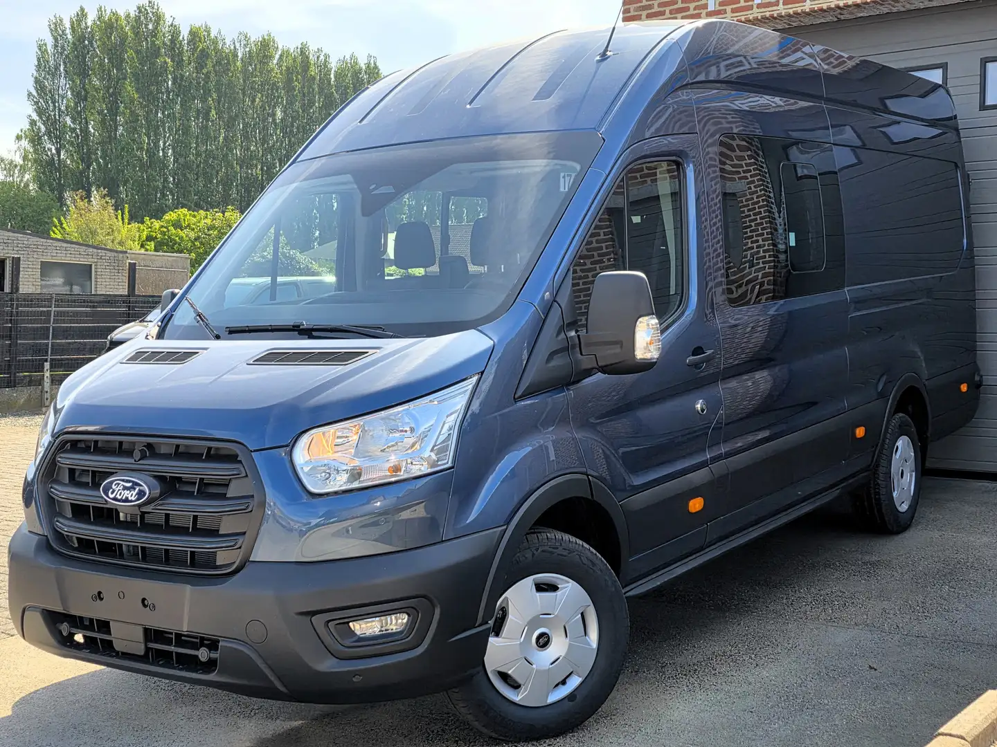 Ford Transit L4H3 39990EX - Dub Cab 6Zits 165PK NIEUW 0KM 2025 Blauw - 1