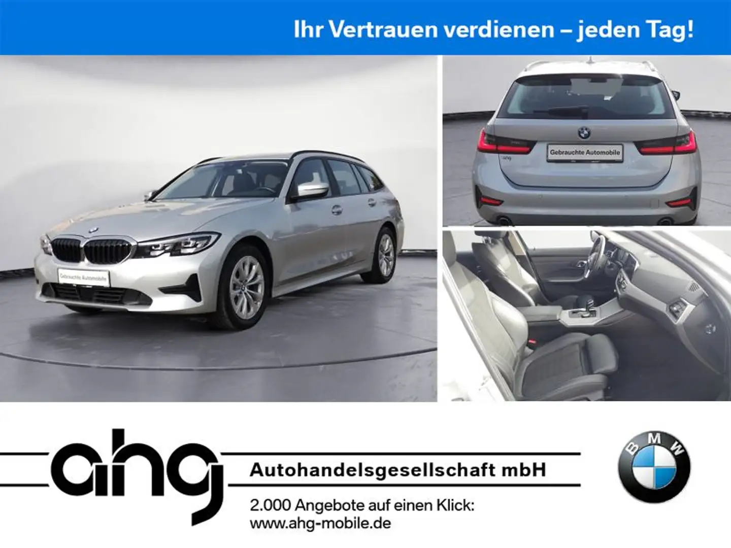 BMW 318 d Touring Aut. AHK Sportsitze Bremse neu! Plateado - 1