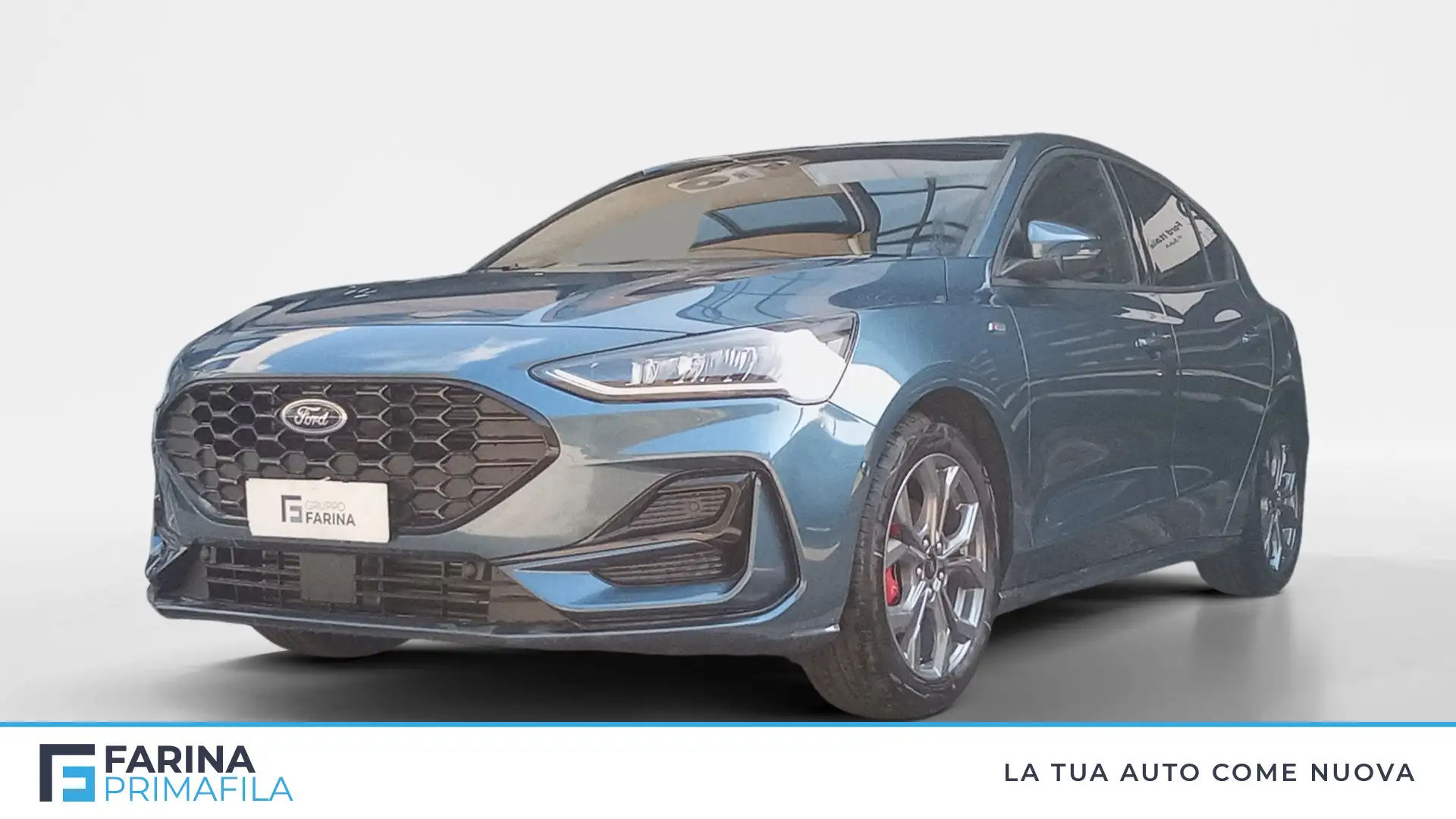 Ford Focus 1.0 EcoBoost Hybrid 125 CV 5p. ST-Line Blauw - 1