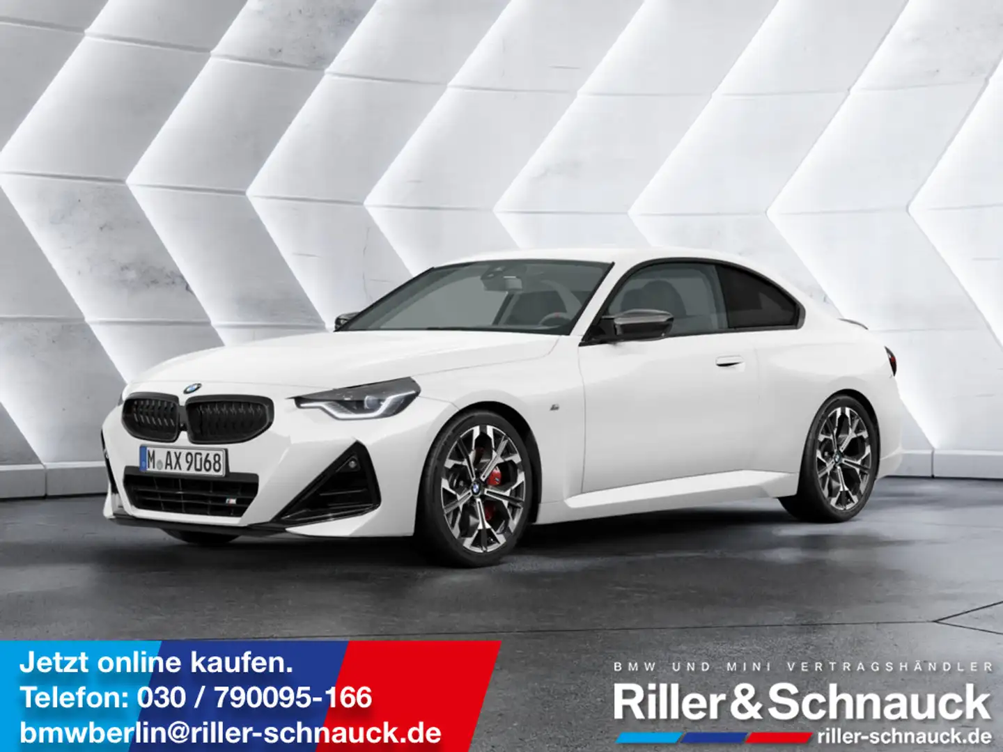BMW 240 Mi Coupe xDrive KAMERA H/K NAVI LED 360° Weiß - 1