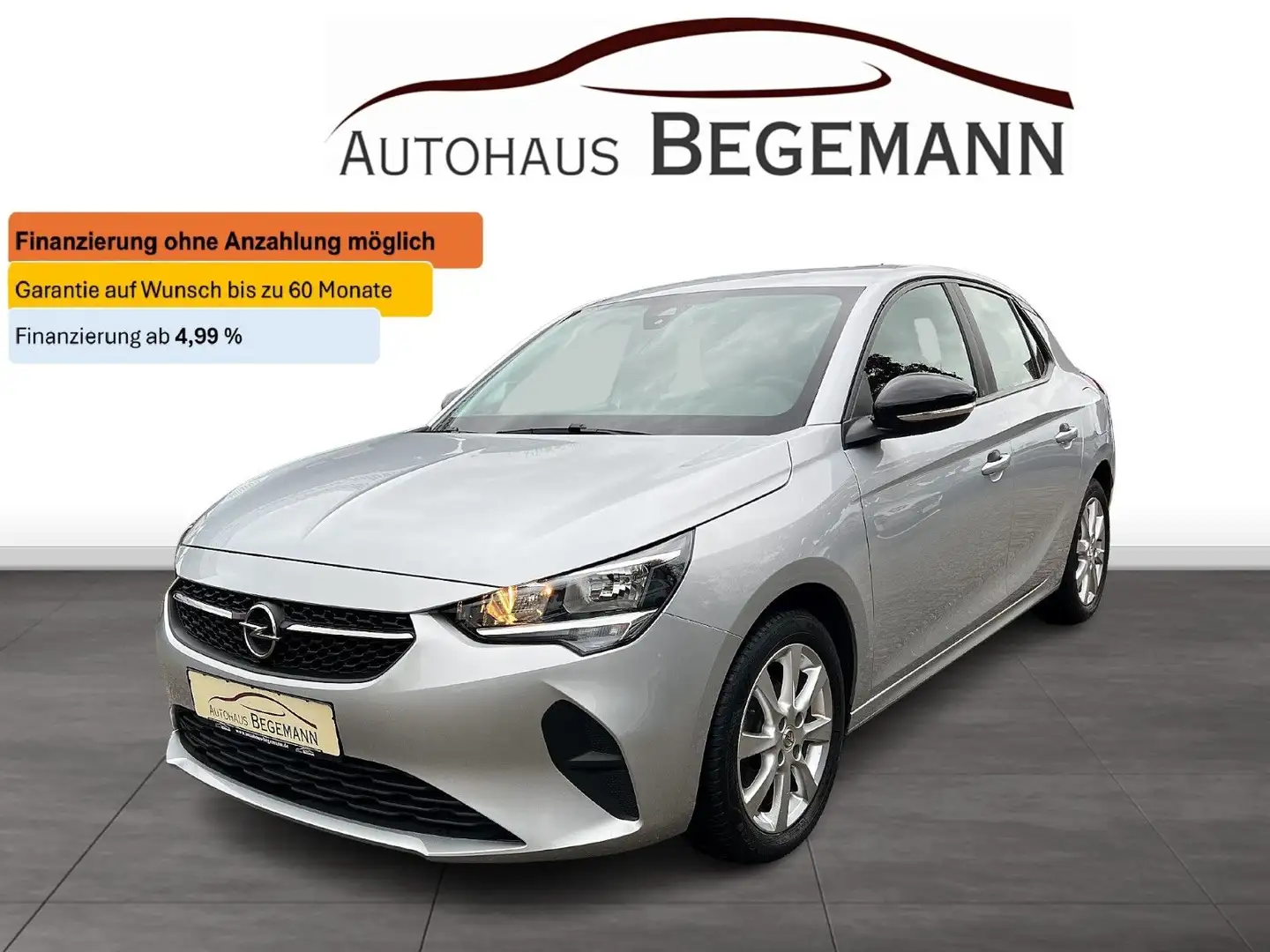 Opel Corsa F 1.2 Edition SHZ Allwetter Navi PDC Silber - 1