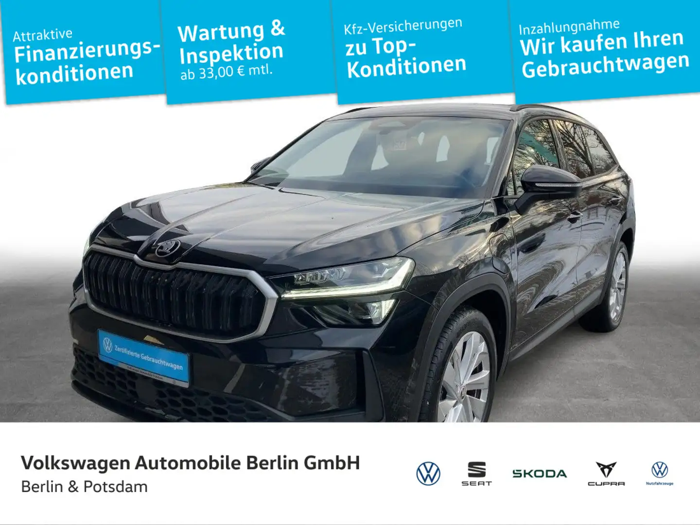 Skoda Kodiaq 1.5 TSI iV DSG LED Navi Standh. Schwarz - 1